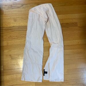 Marc by Marc Jacobs Pink Scarf With Silver Metallic Stripes Scarf